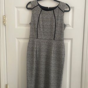 Black and White Sleeveless Dress